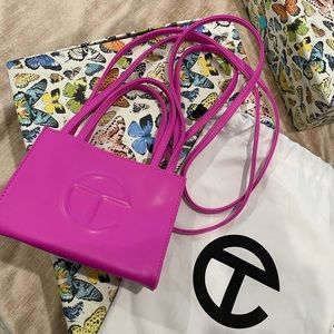 TELFAR Small Shopping Bag in Azalea